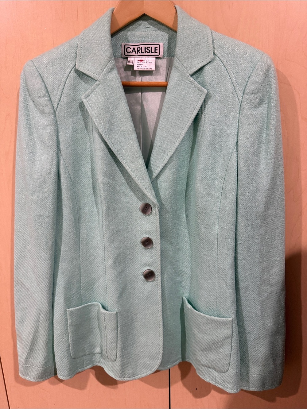 Carlisle Mint Green Tailored Blazer Jacket